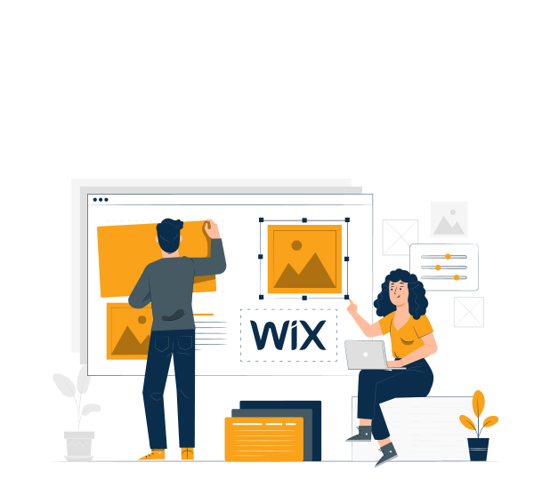 illustration for wix website design agency poole bournemouth