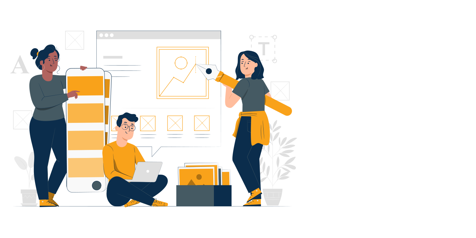 brand identity design illustration from branding agency poole