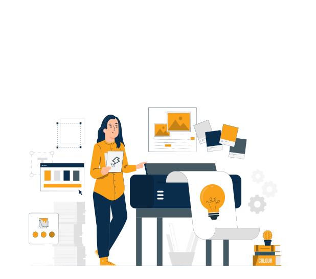 illustration for printing in poole design agency