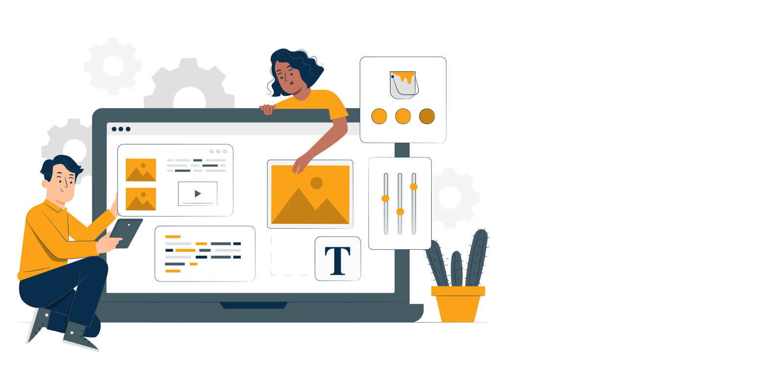 illustration for web design agency in poole website