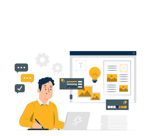 illustration for freelance graphic designer in Poole & Bournemouth