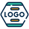 icon logo design for poole design agency
