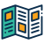 icon for printing leaflets, printing flyers poole